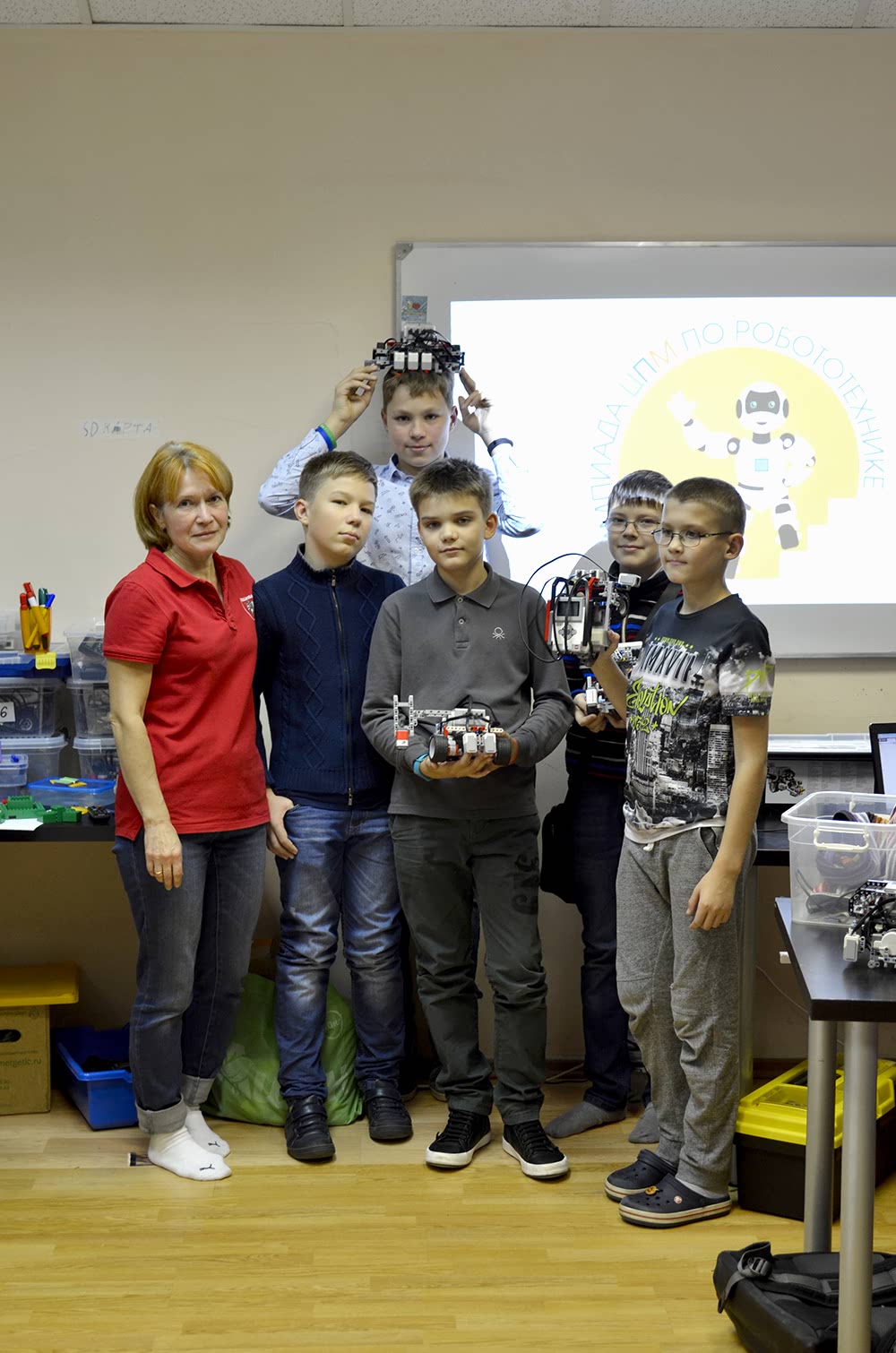 Ученики Робоцентра "Полигон" в Технопарке Рикор